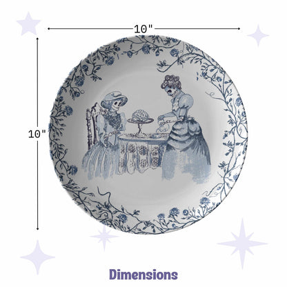 Domestic Zombie Tea Party Plate, Delft