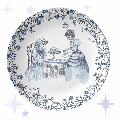 Domestic Zombie Tea Party Plate, Delft