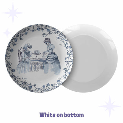 Domestic Zombie Tea Party Plate, Delft