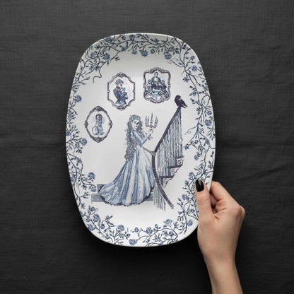 Domestic Zombie Toile Platter, Delft