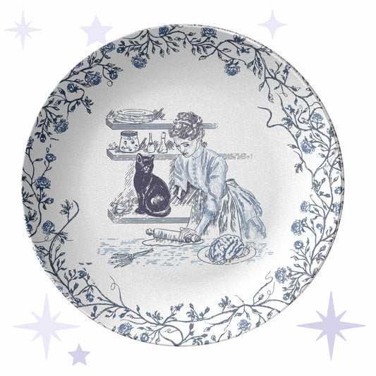 Domestic Zombie Baking Brain Pie Plate, Delft