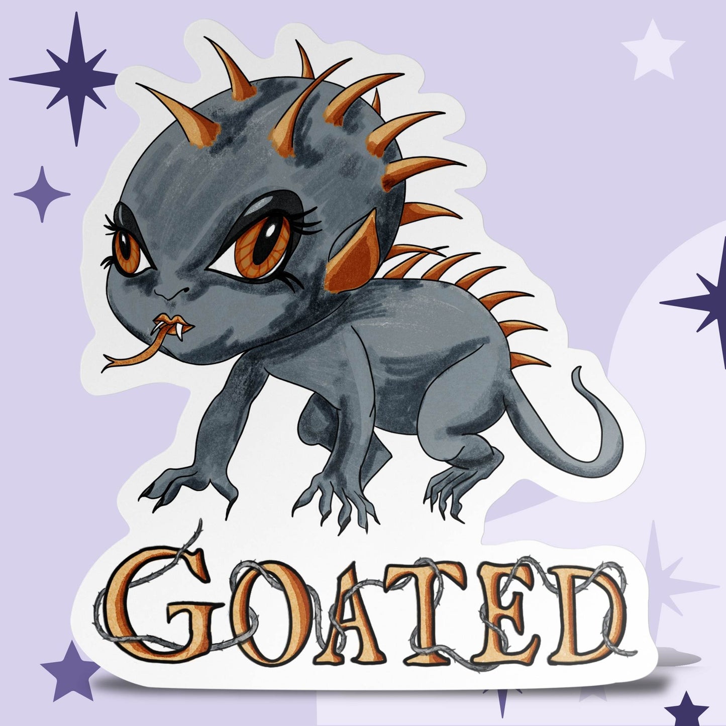 Goated Little Chupacabra Kiss-Cut Vinyl Sticker