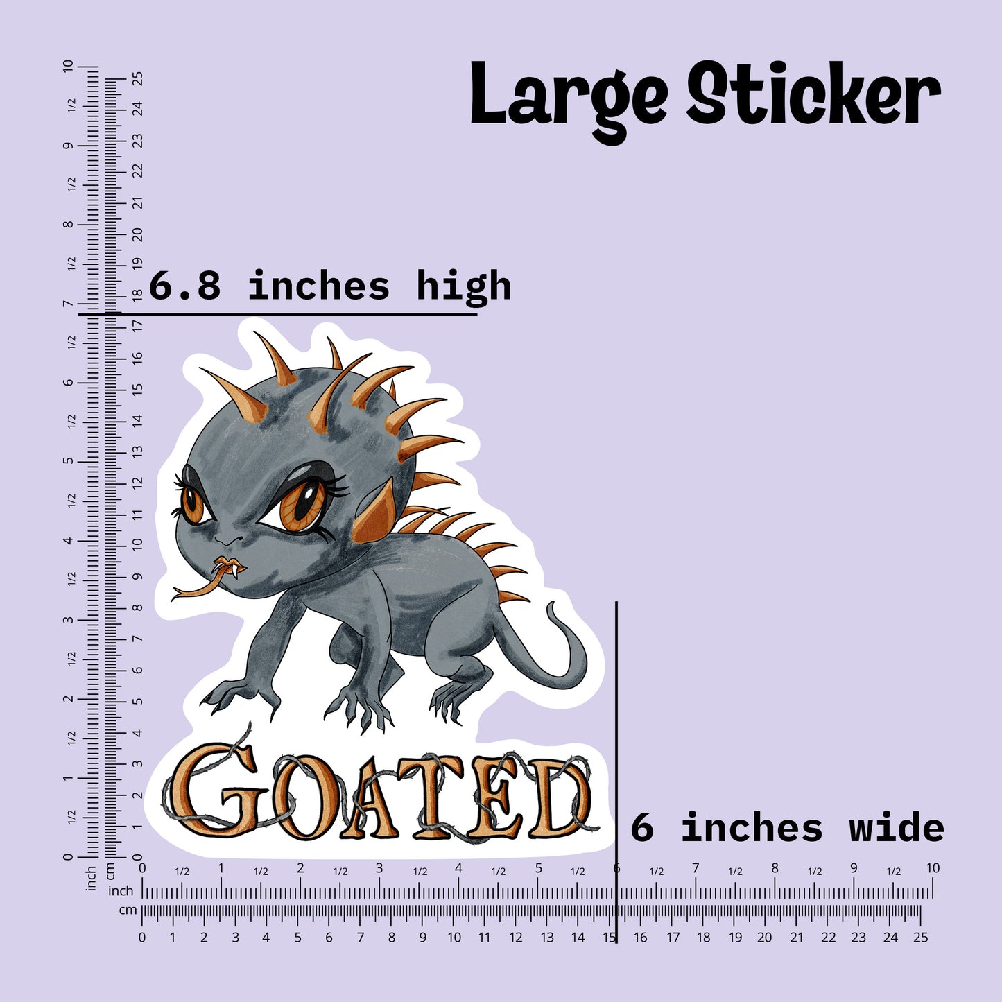 Goated Little Chupacabra Kiss-Cut Vinyl Sticker