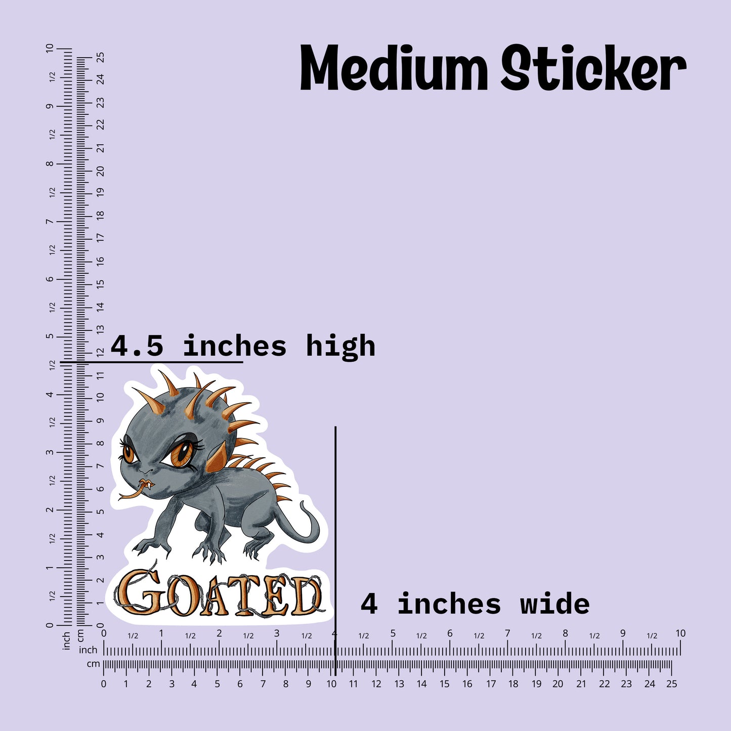 Goated Little Chupacabra Kiss-Cut Vinyl Sticker