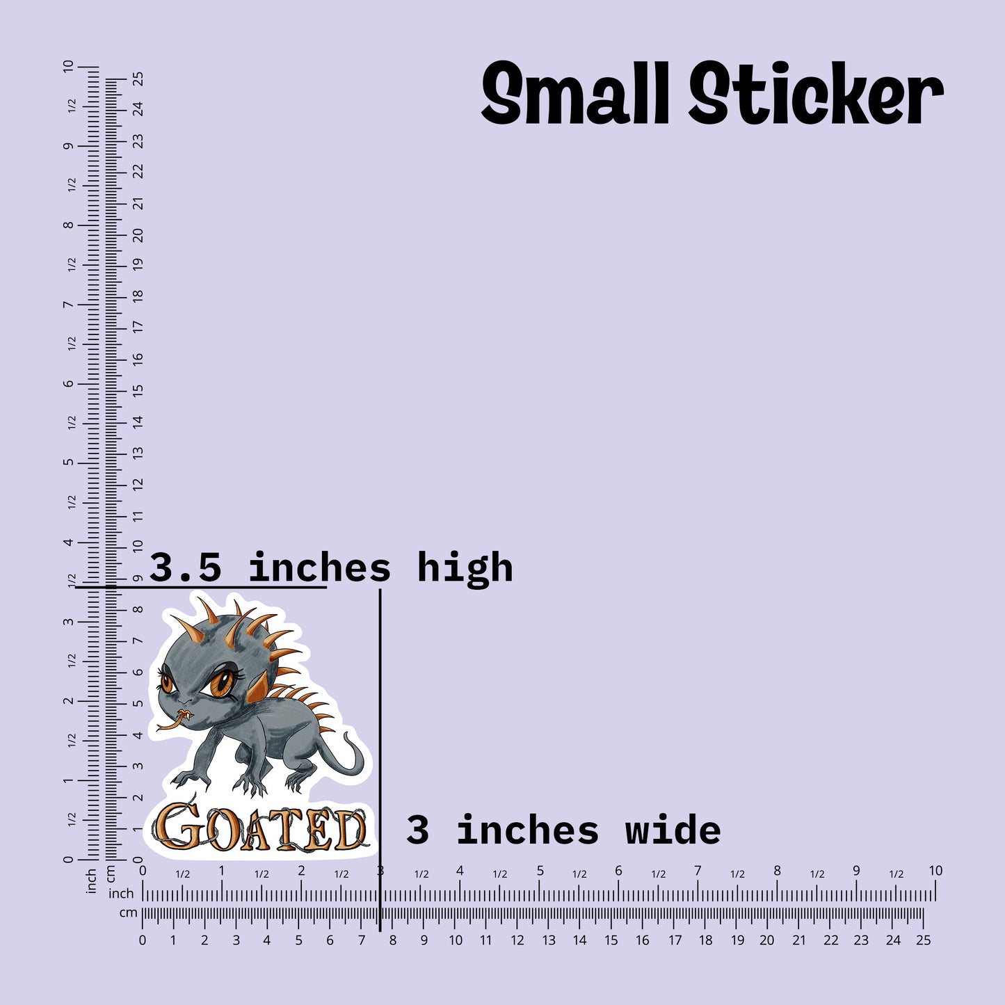 Goated Little Chupacabra Kiss-Cut Vinyl Sticker