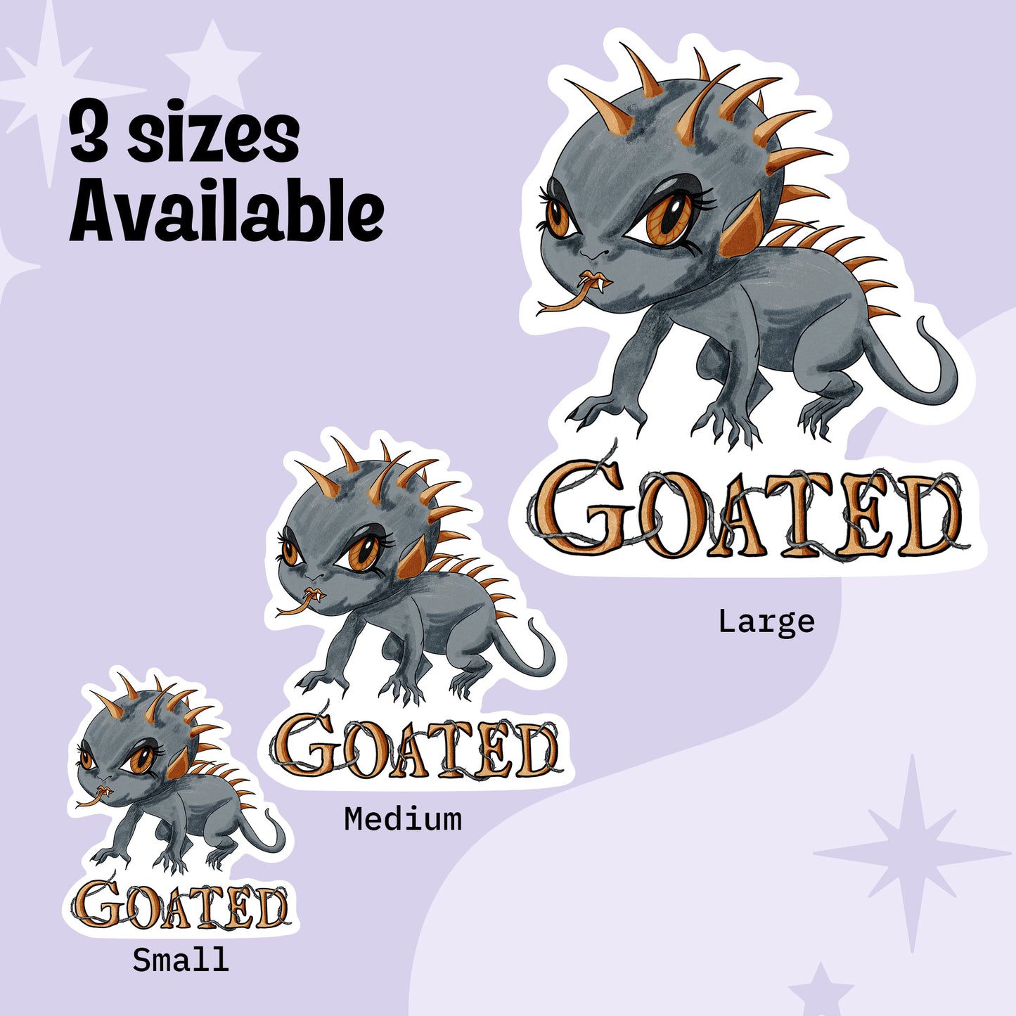 Goated Little Chupacabra Kiss-Cut Vinyl Sticker