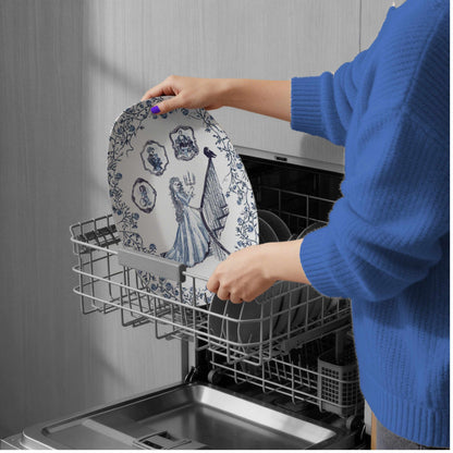 Domestic Zombie Toile Platter, Delft