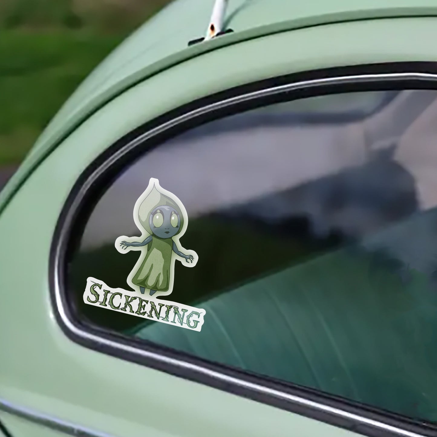 Sickening Little Flatwoods Monster Kiss-Cut Vinyl Sticker