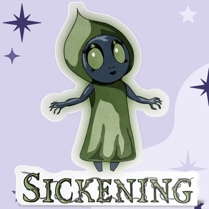 Sickening Little Flatwoods Monster Kiss-Cut Vinyl Sticker