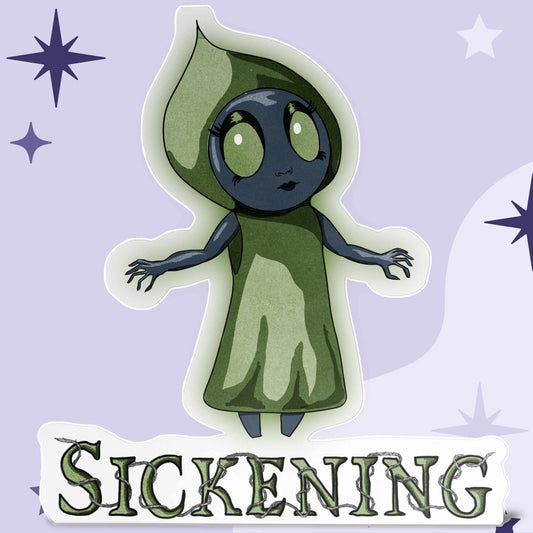 Sickening Little Flatwoods Monster Kiss-Cut Vinyl Sticker
