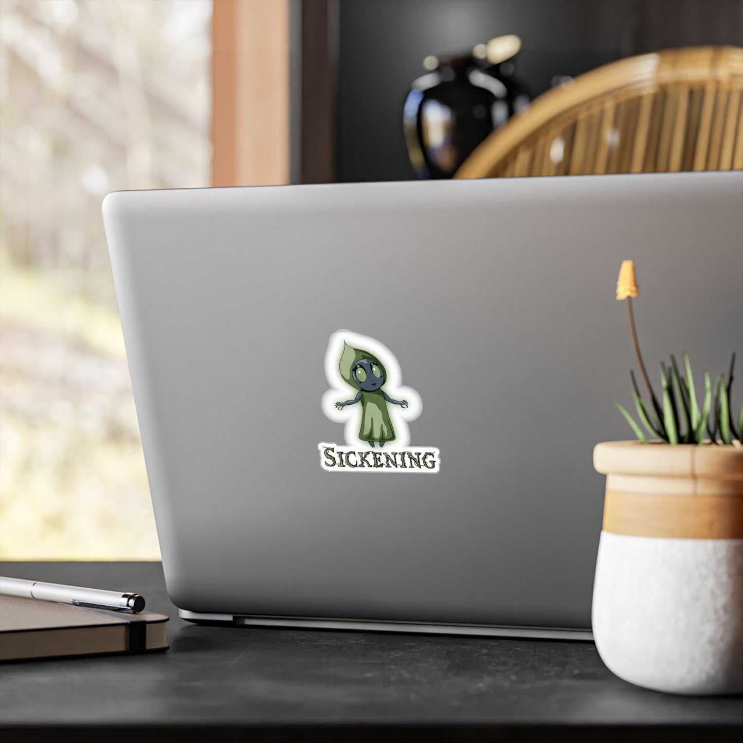 Sickening Little Flatwoods Monster Kiss-Cut Vinyl Sticker