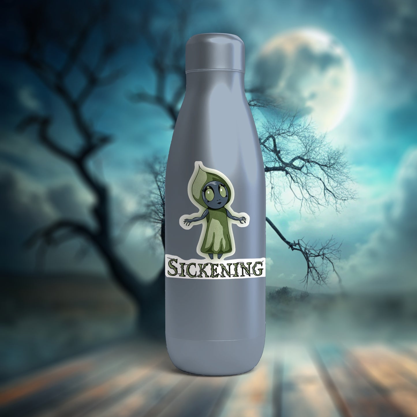 Sickening Little Flatwoods Monster Kiss-Cut Vinyl Sticker