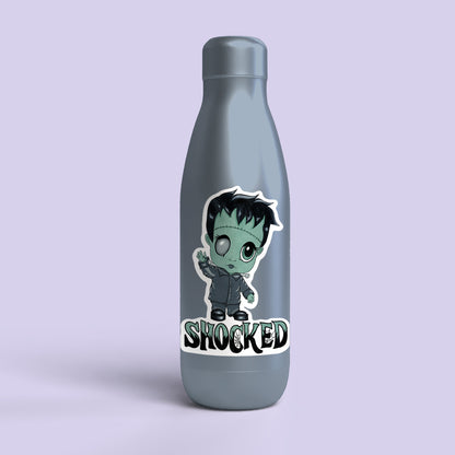 Shocked Little Frankenstein Kiss-Cut Vinyl Sticker