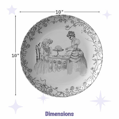 Domestic Zombie Dinnerware Set, Black and White