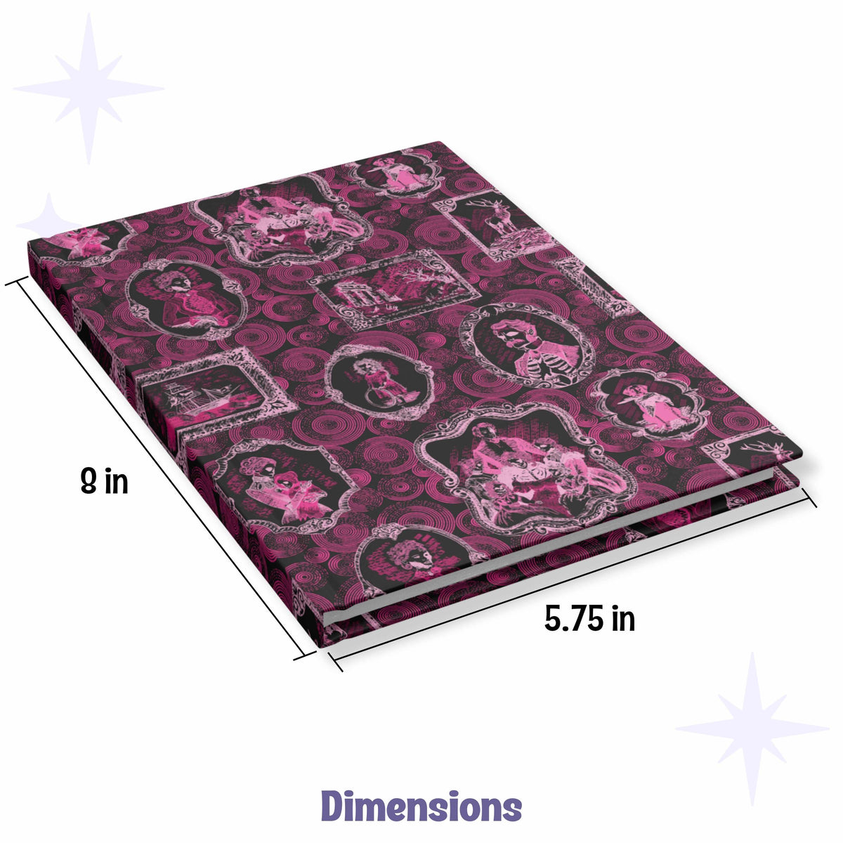 Domestic Zombie Portrait Gallery Journal, Neon Pink