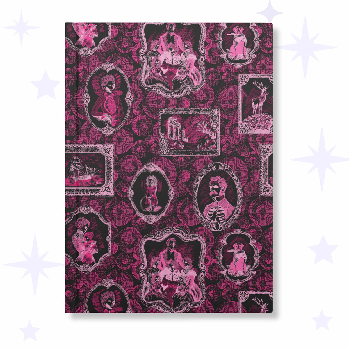 Domestic Zombie Portrait Gallery Journal, Neon Pink