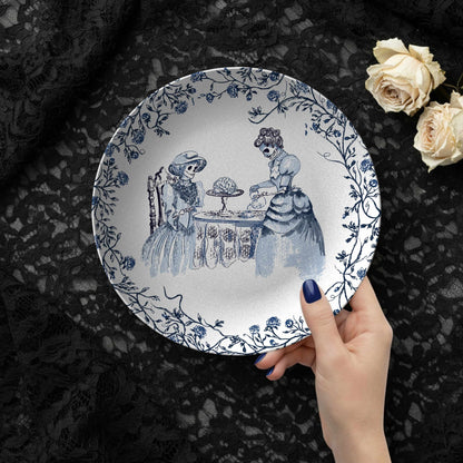 Domestic Zombie Tea Party Plate, Delft
