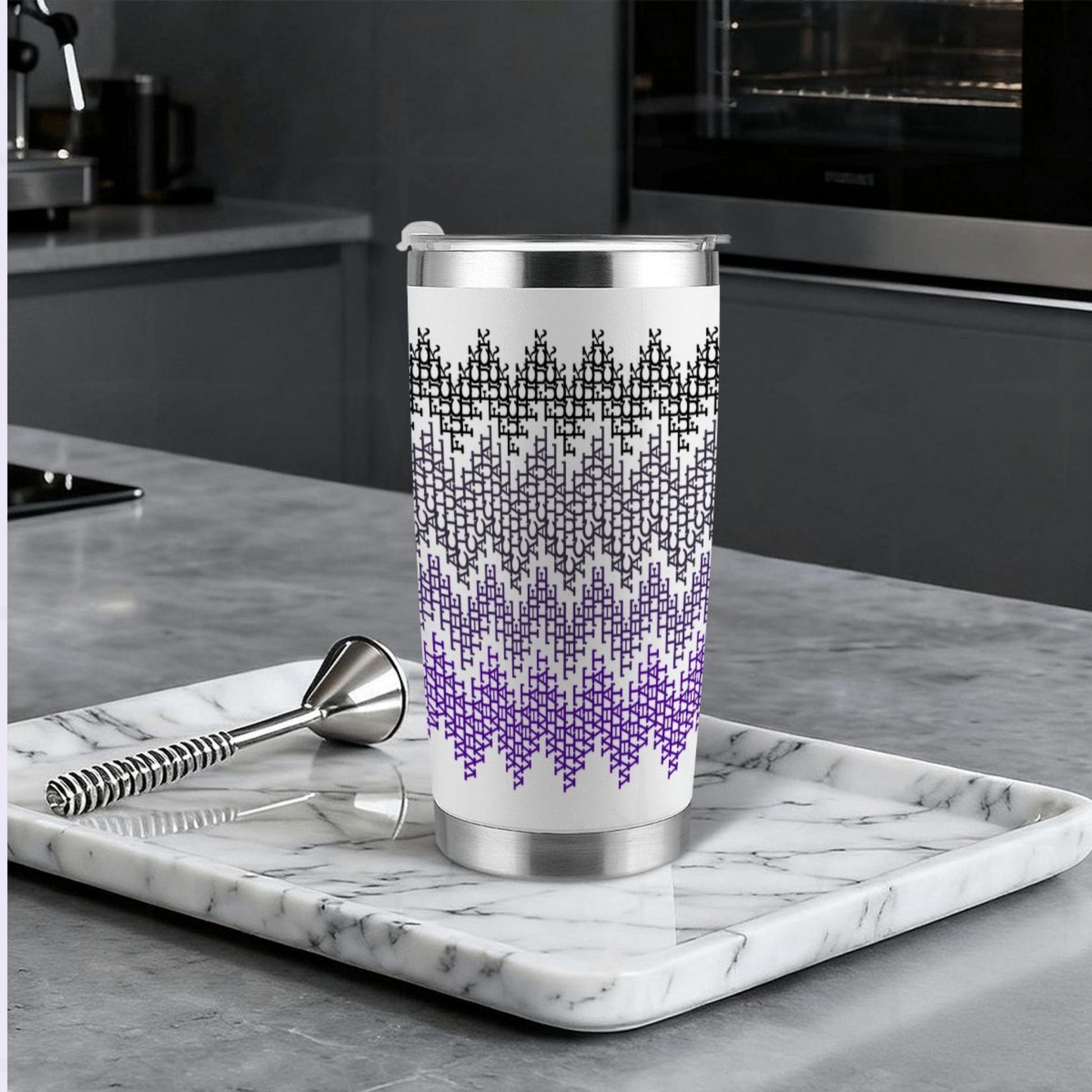 hidden-profanity-tumbler-lifestyle-kitchen-marble-purple.jpg
Purple ombre hidden profanity tumbler on marble tray in modern kitchen with stainless steel straw, fair isle swear word pattern visible

