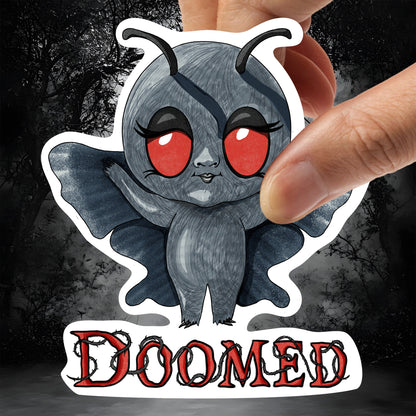 Doomed Little Mothman Kiss-Cut Vinyl Sticker