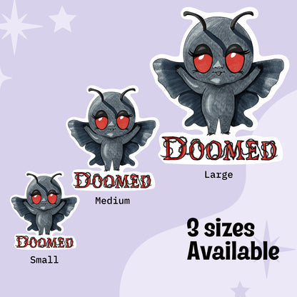 Doomed Little Mothman Kiss-Cut Vinyl Sticker