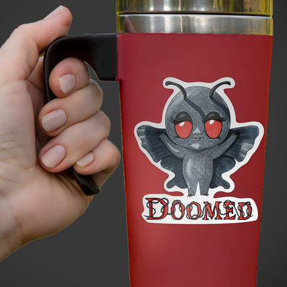Doomed Little Mothman Kiss-Cut Vinyl Sticker