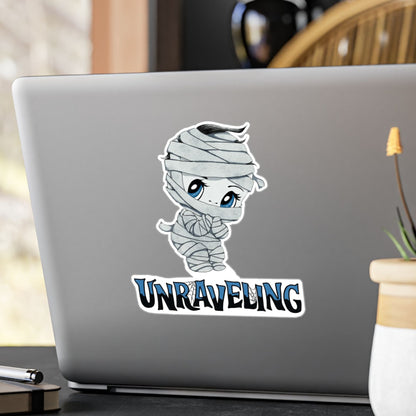 Unraveling Little Mummy Kiss-Cut Vinyl Sticker