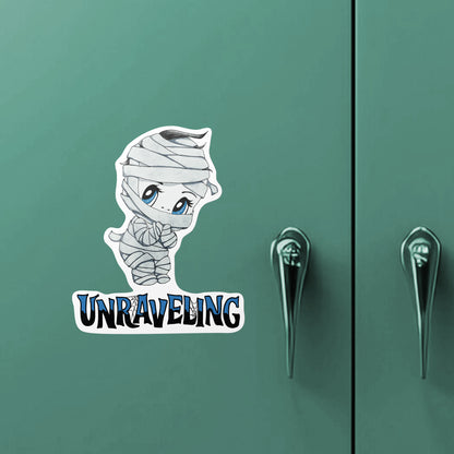 Unraveling Little Mummy Kiss-Cut Vinyl Sticker