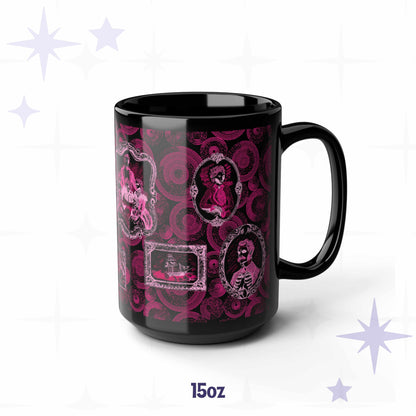 Domestic Zombie Portrait Gallery Mug, Neon Pink