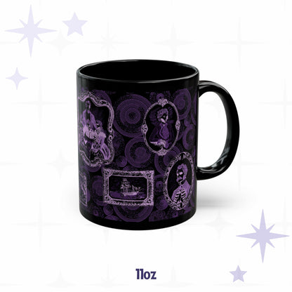 Domestic Zombie Portrait Gallery Mug, Neon Purple