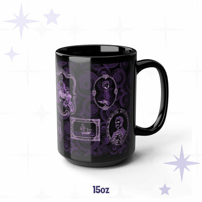 Domestic Zombie Portrait Gallery Mug, Neon Purple
