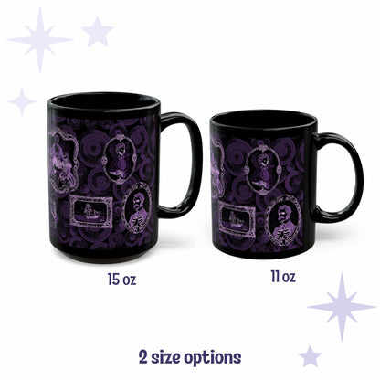 Domestic Zombie Portrait Gallery Mug, Neon Purple