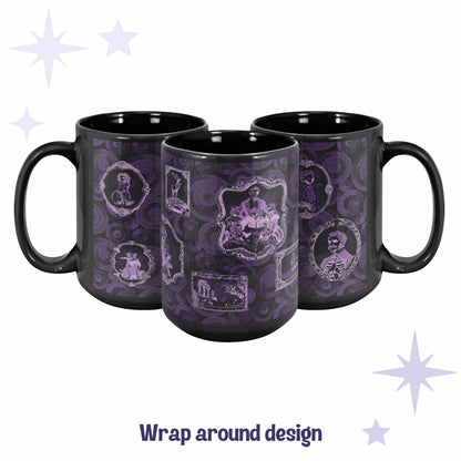 Domestic Zombie Portrait Gallery Mug, Neon Purple