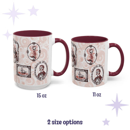 Domestic Zombie Portrait Gallery Mug, Oxblood