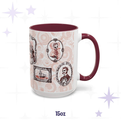 Domestic Zombie Portrait Gallery Mug, Oxblood