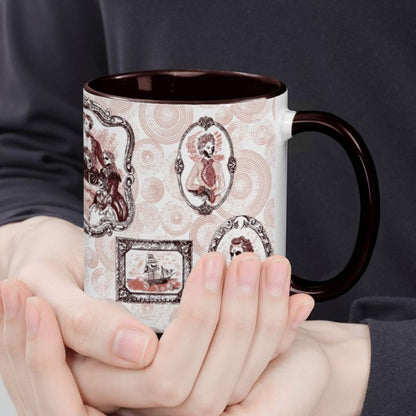 Domestic Zombie Portrait Gallery Mug, Oxblood