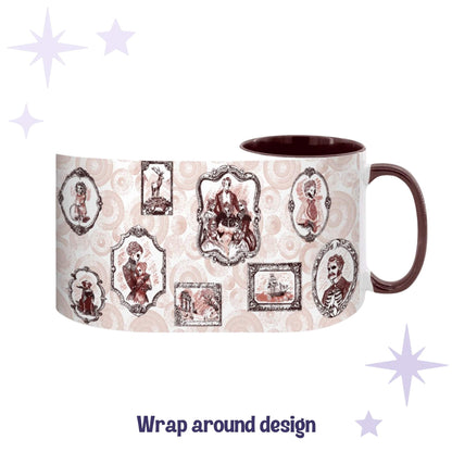 Domestic Zombie Portrait Gallery Mug, Oxblood