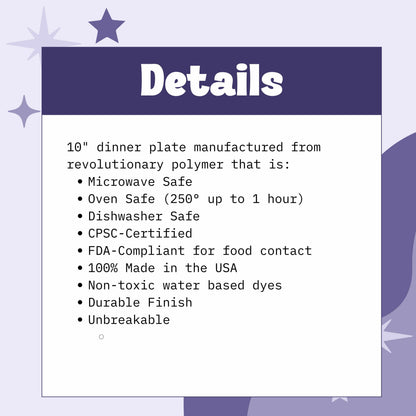 Domestic Zombie Tea Party Plate, Black and White