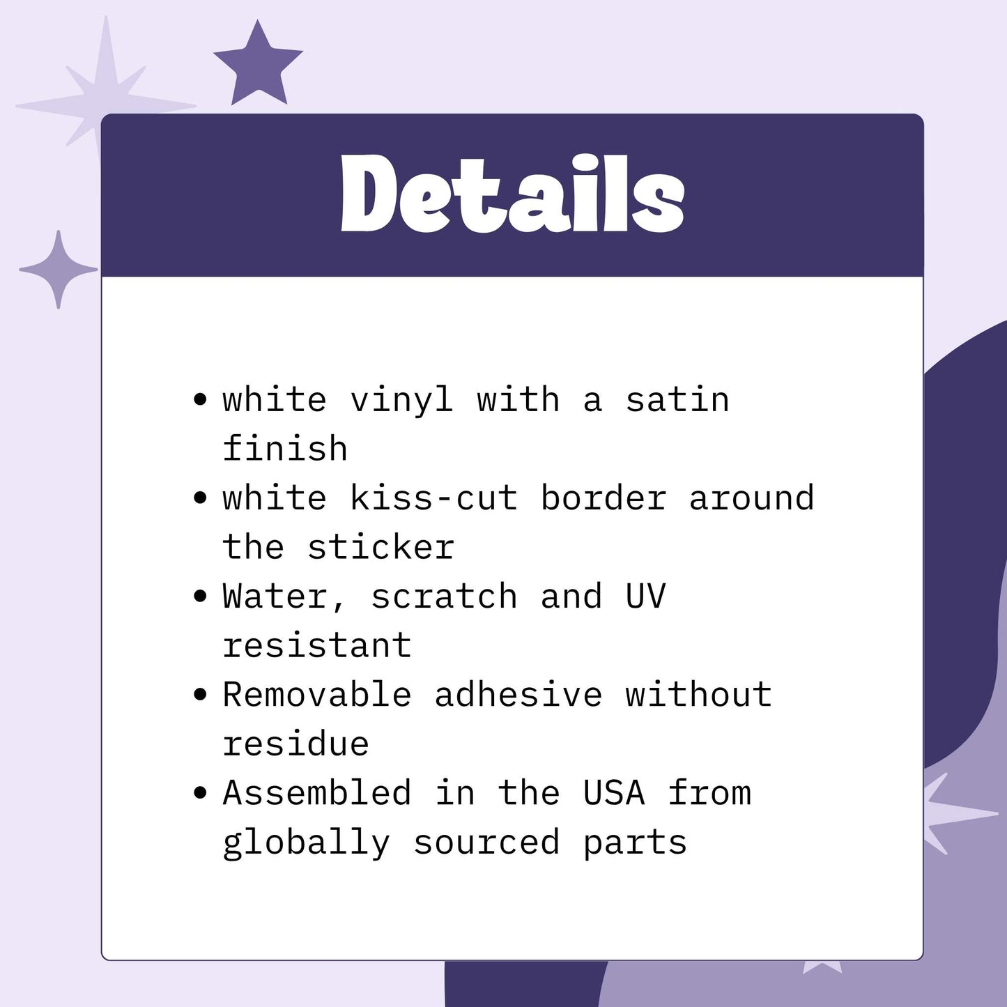 Thirsty Little Vampire Kiss-Cut Vinyl Sticker