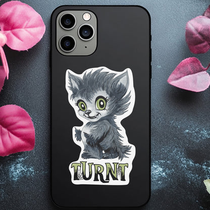 Turnt Little Werewolf Kiss-Cut Vinyl Sticker