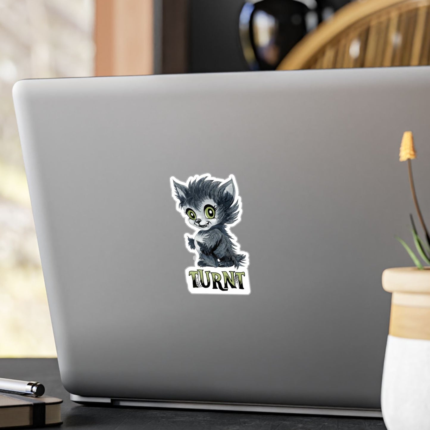 Turnt Little Werewolf Kiss-Cut Vinyl Sticker