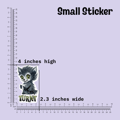 Turnt Little Werewolf Kiss-Cut Vinyl Sticker
